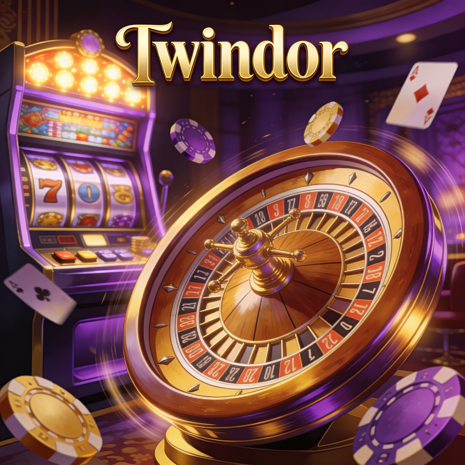 Slot Machine und Roulette - ueber 1500 Spiele bei Twindor