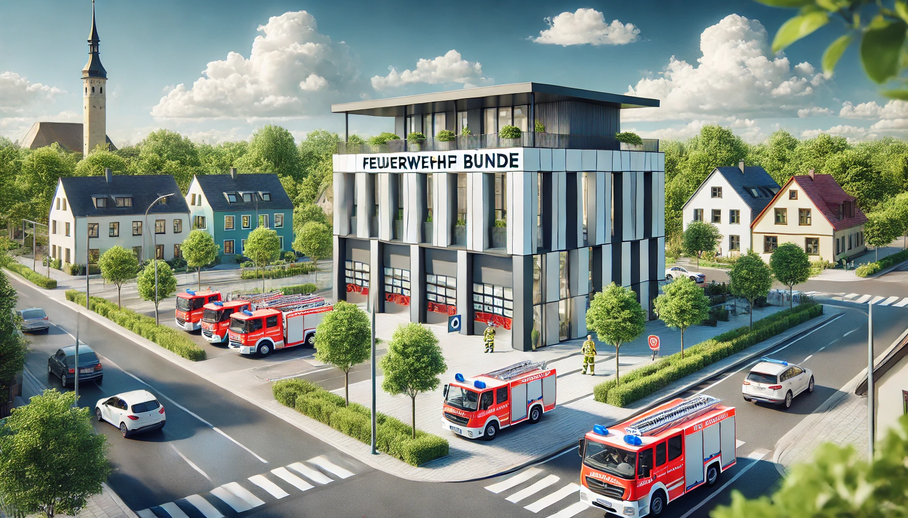 Ein KI generiertes Bild für die Feuerwehr in Bünde